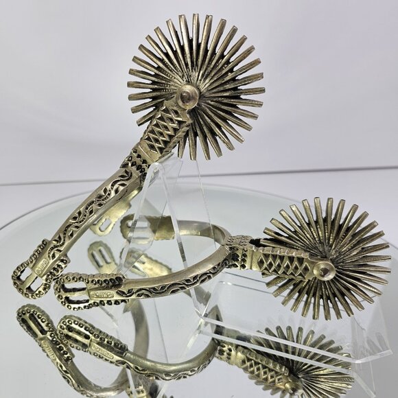 Chilean Cowboy Spurs Vintage Artisan Handmade Set Equestrian Riding Horse - Picture 1 of 16